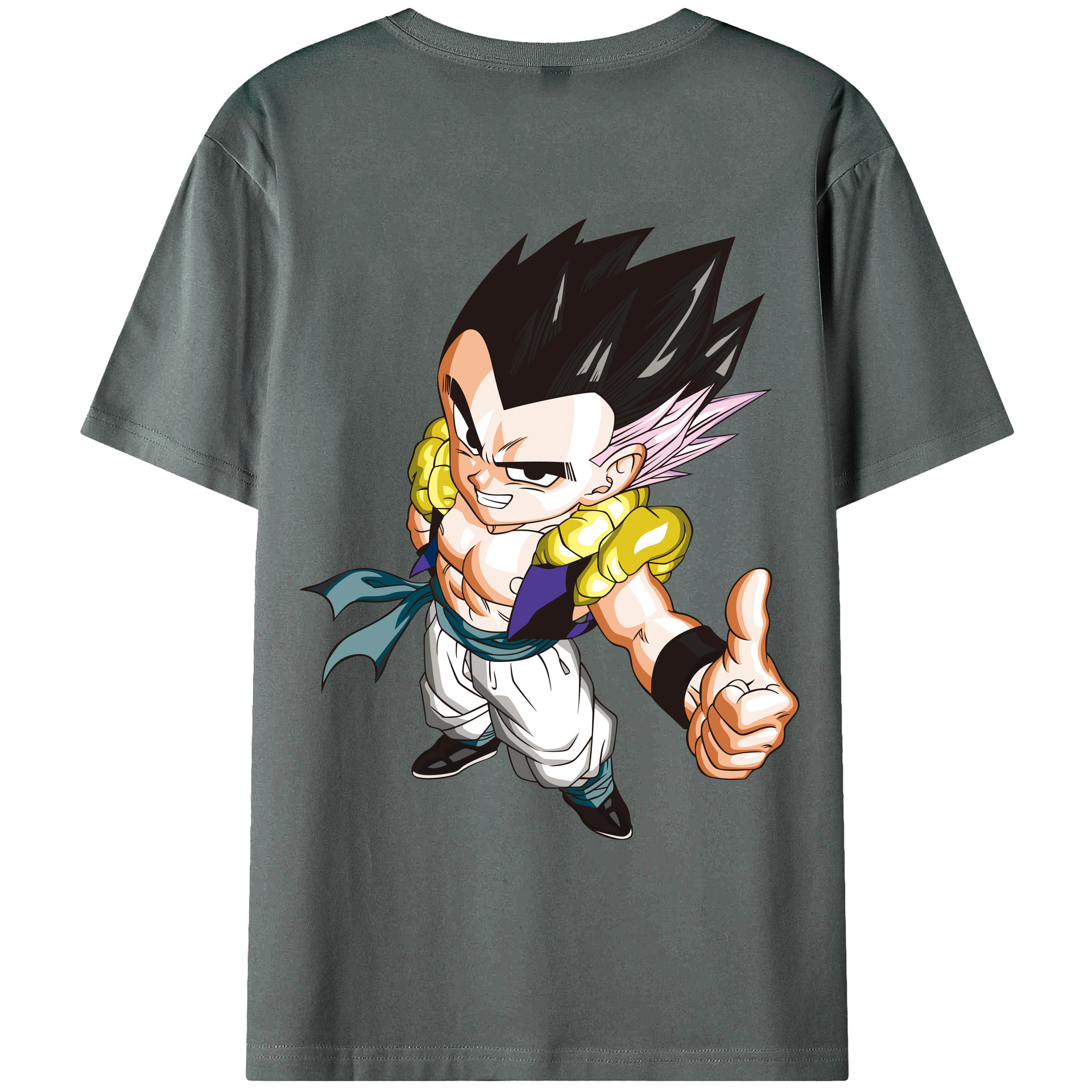 （画像用） ドラゴンボール ベジータ四世（Bejīta Yonsei）DRAGON BALL Vegeta IV 綿100％ メンズ半袖Tシャツ（バックプリント） 通気性